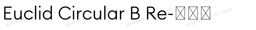 Euclid Circular B Re字体转换